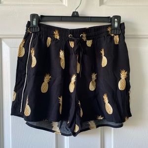 Forever 21 flowy pineapple shorts. Size S
